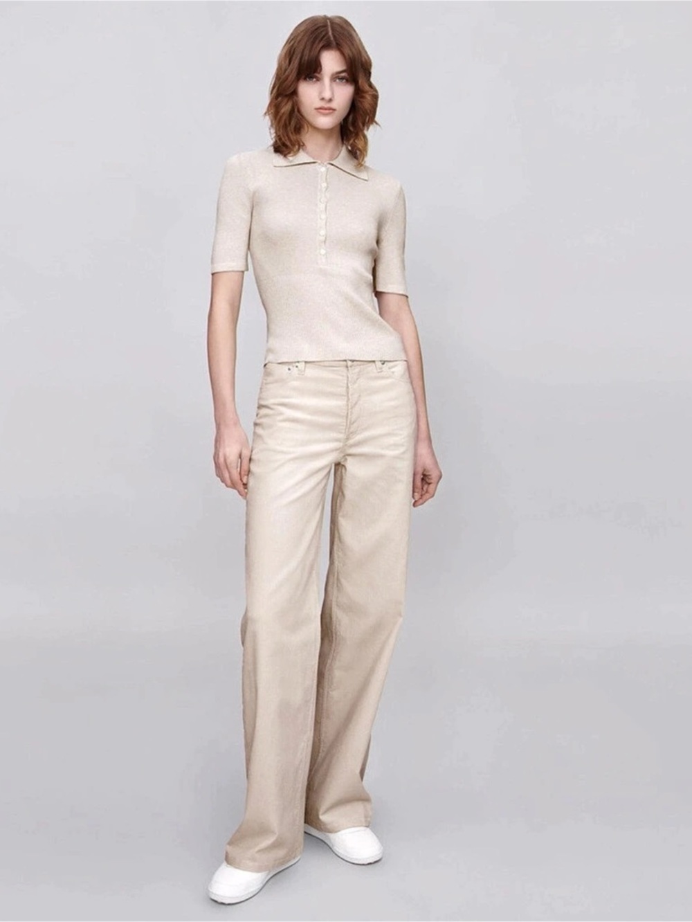 A.P.C. Elizabeth jeans Wide Leg Jeans in Cream
